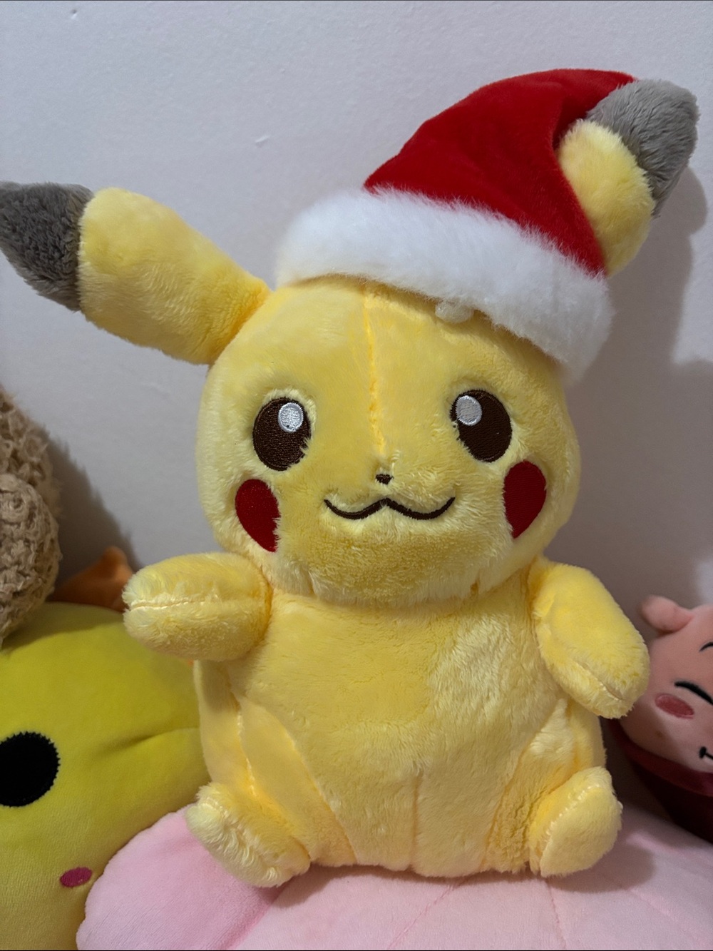 Pikachu Plush Toy - Yellow Christmas Hat Plush